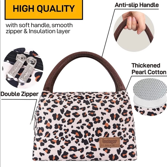 Leopard Lunch Bag - Picture 3 of 7